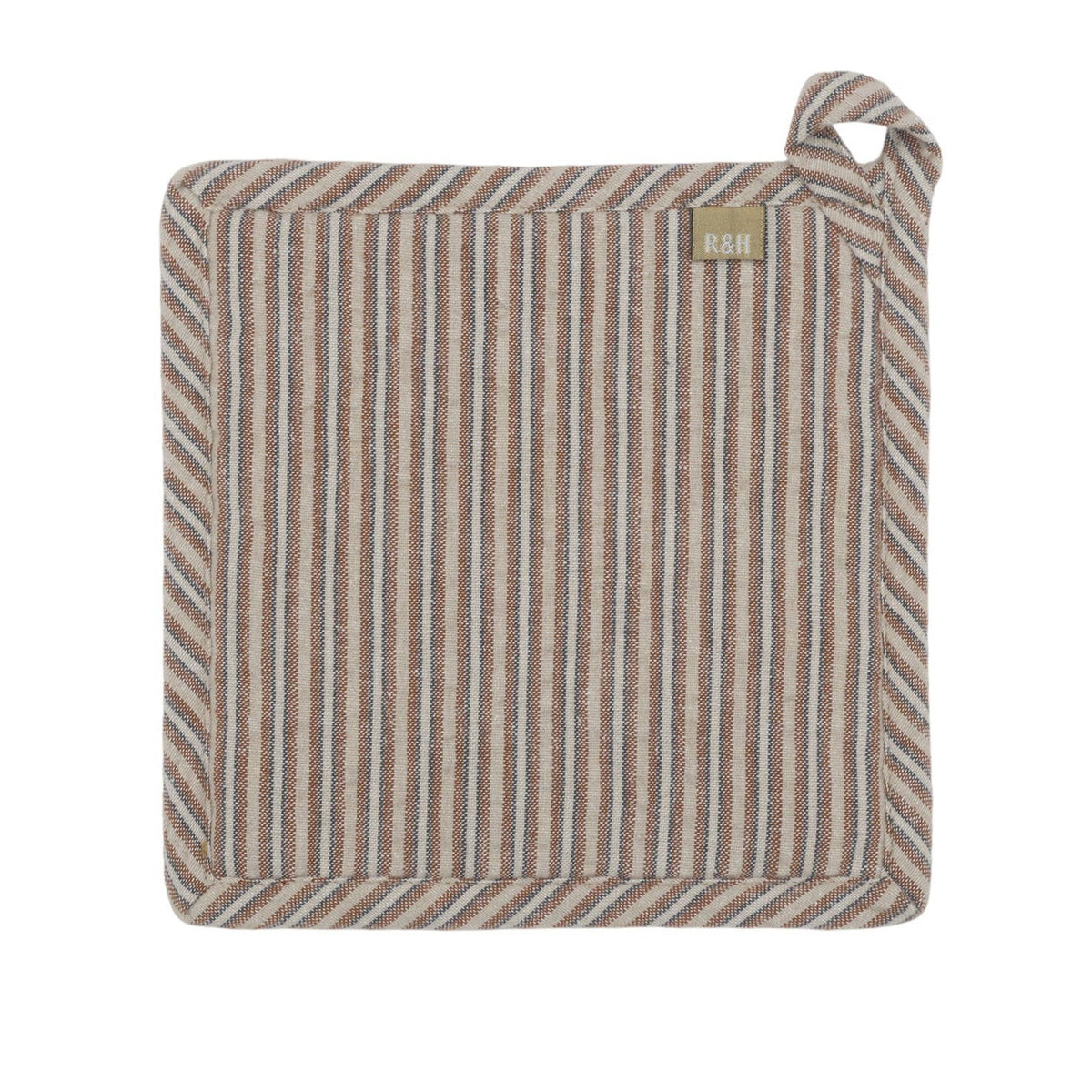 Brown Seersucker Pot Holder | Raine & Humble