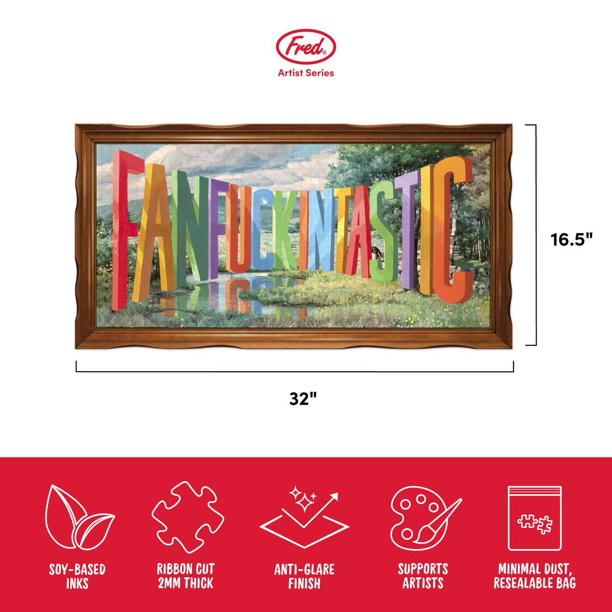 Fanfuckintastic Puzzle 1000 pc - Wayne White | Fred & Friends