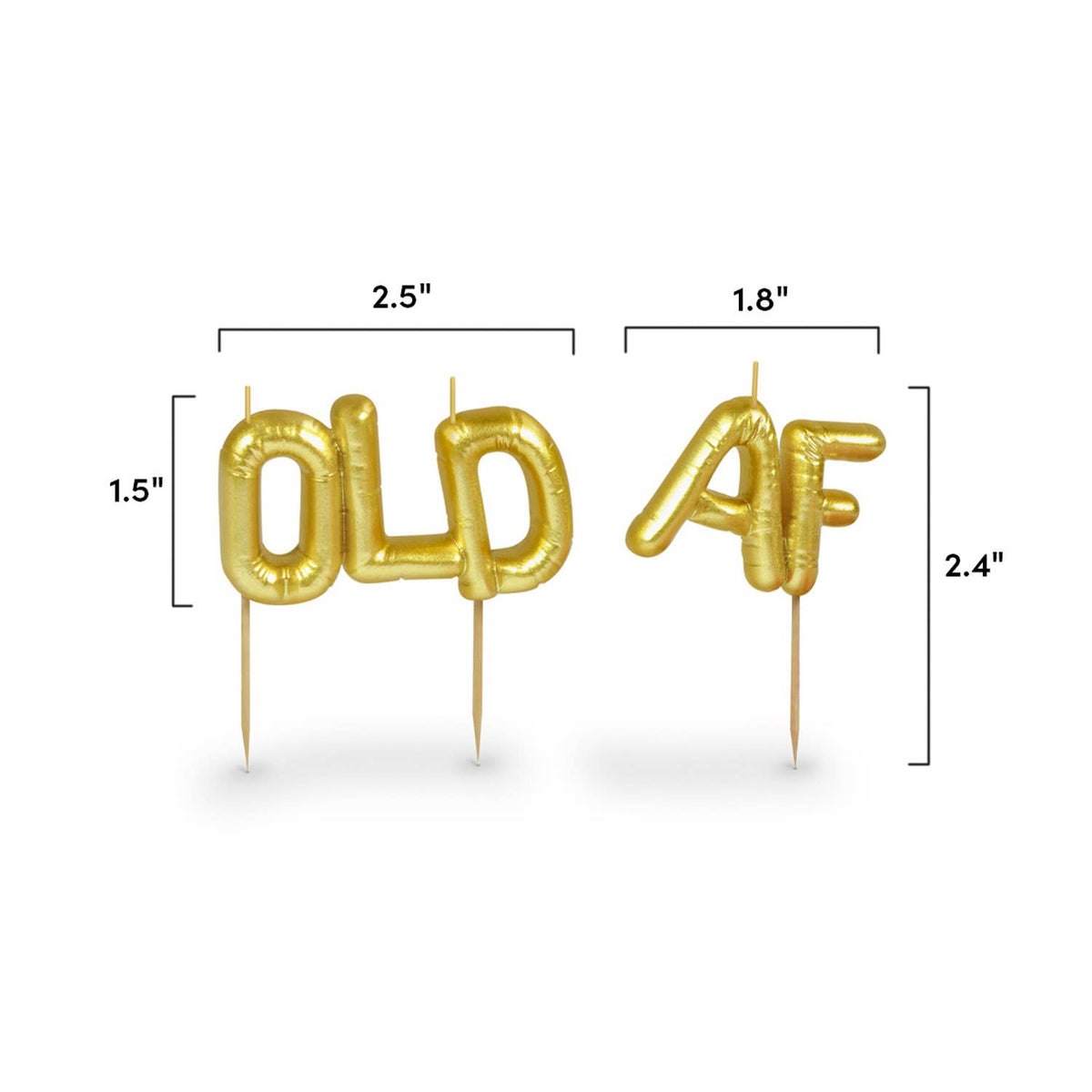 Old AF LIGHTEN UP Party Candles | Fred & Friends