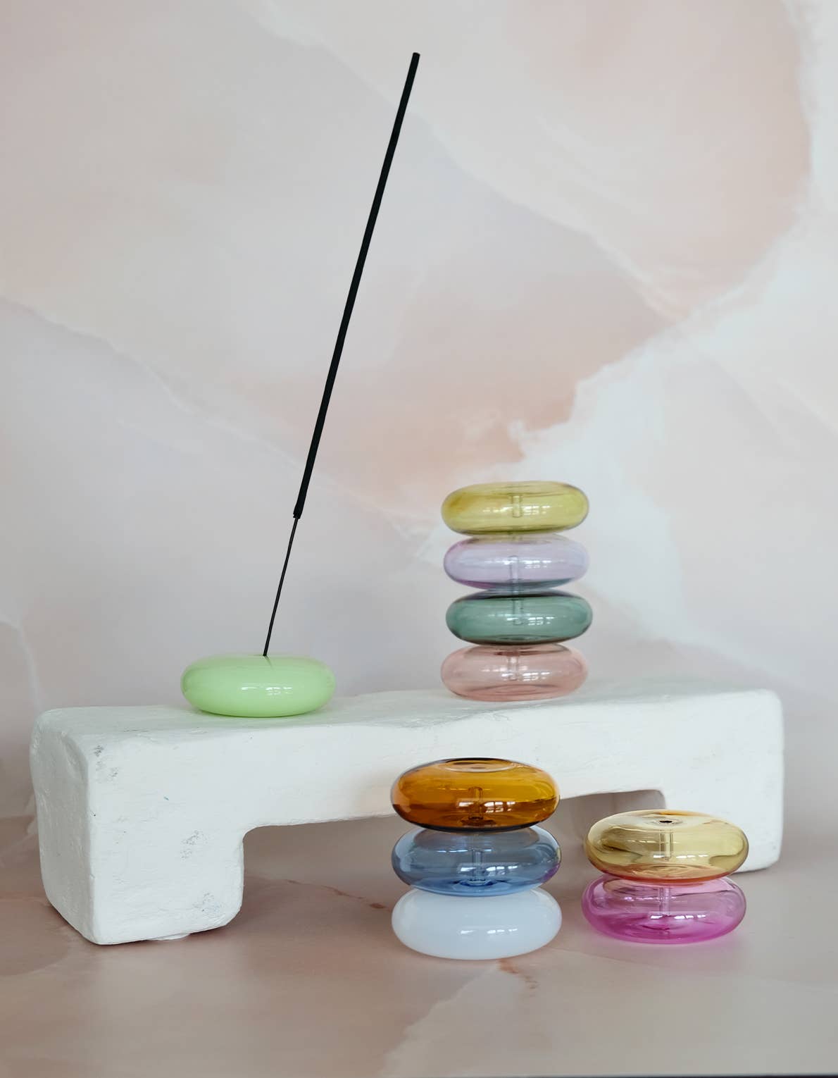 BOTANICA | Glass Bubble Incense Holder - Lavender