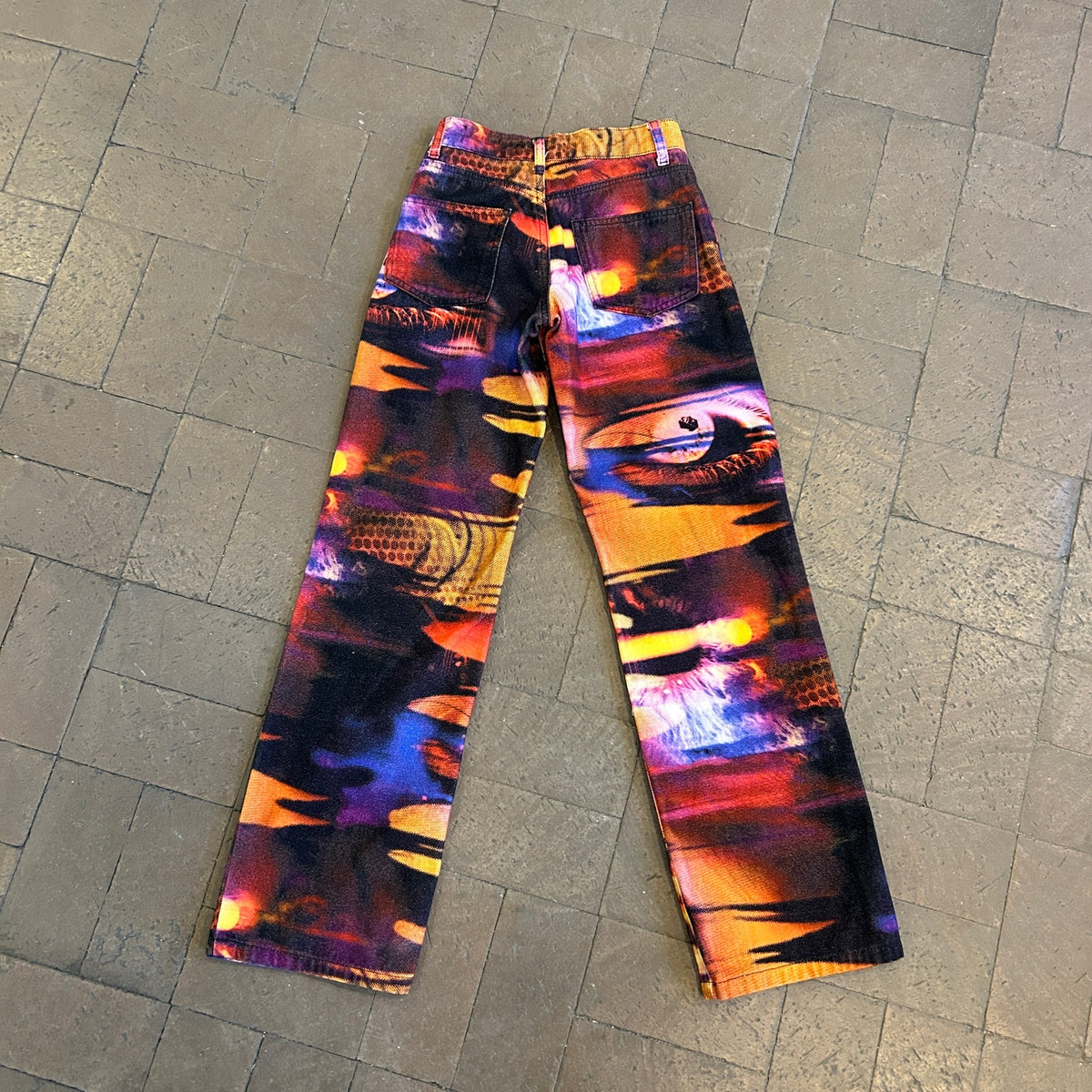 jaded london brushed cotton abstract pant