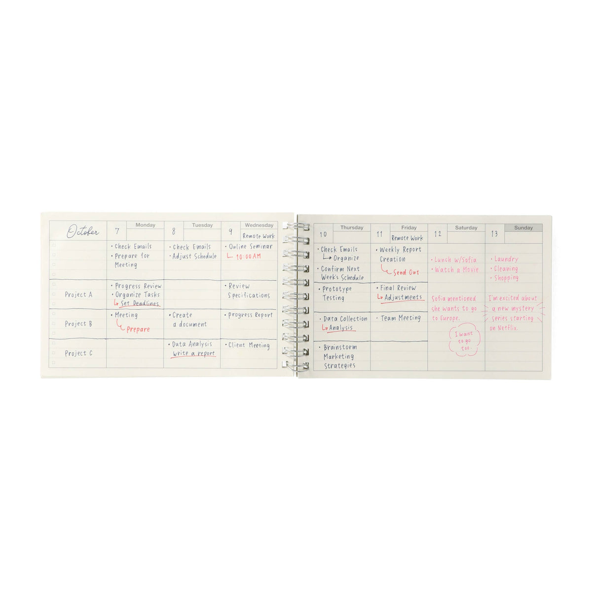 Mark's INC | Dayfree Weekly Schedule