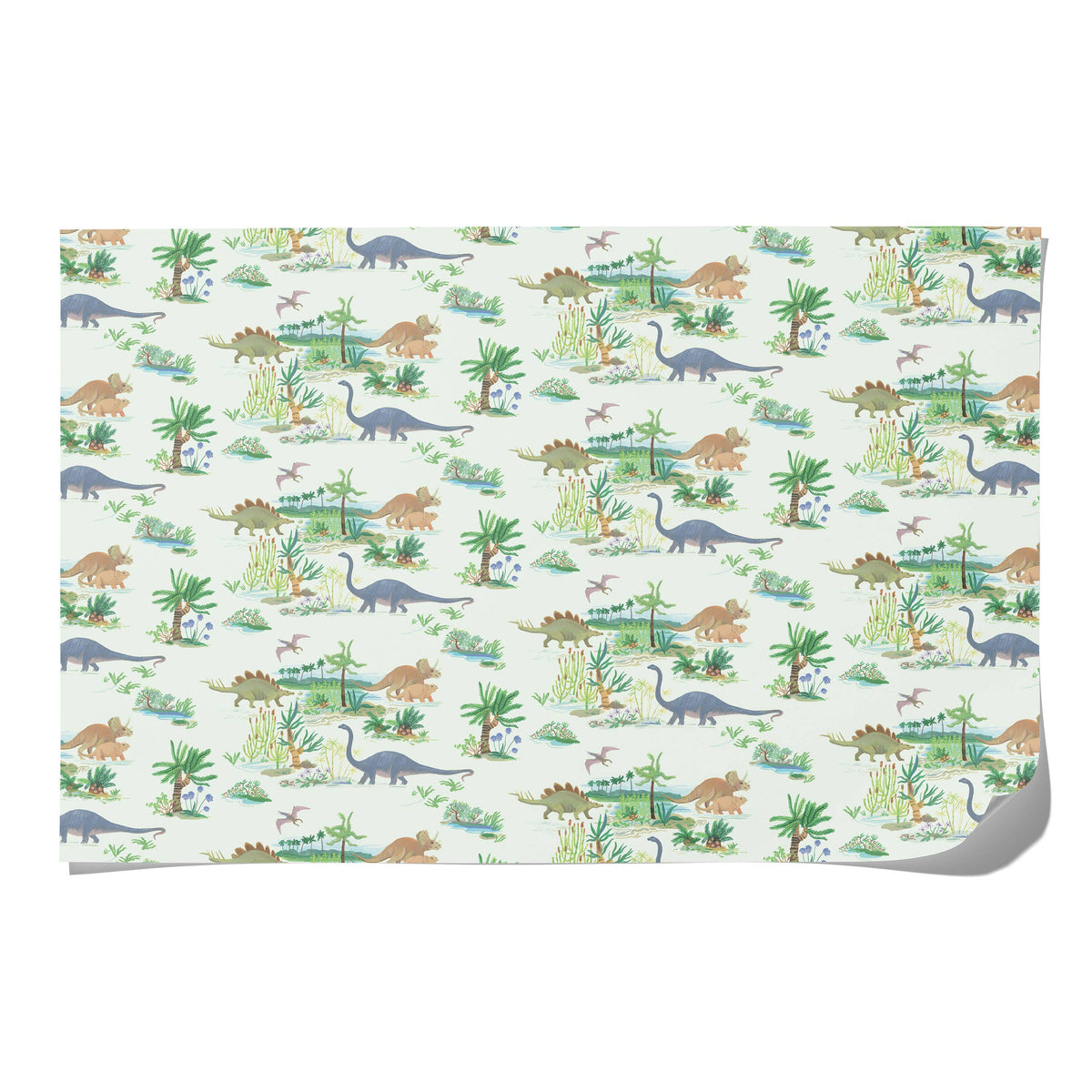 Red Cap Cards | Dinosaurs wrapping paper