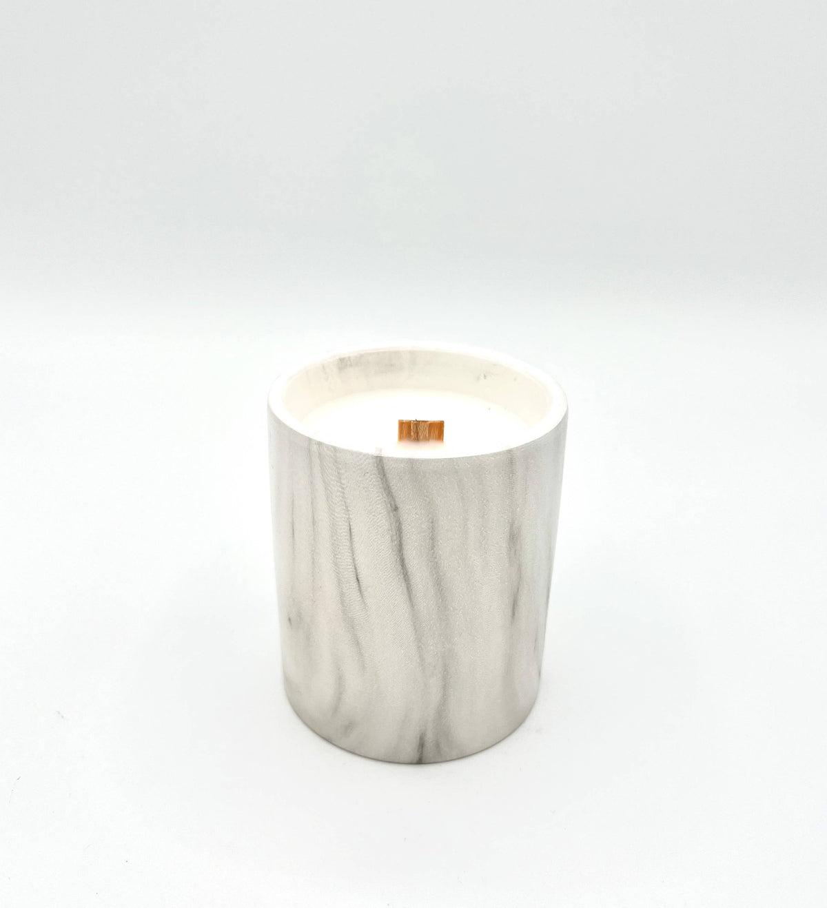Biophilia: White Marble + Pure Fresh Air Scented Candle | The Sacred Wild Candle Co