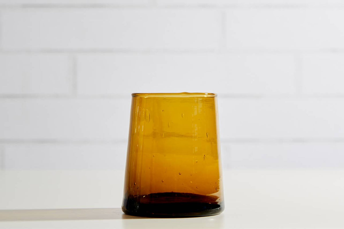 Amber Cone Moroccan Glassware Small | Verve Culture