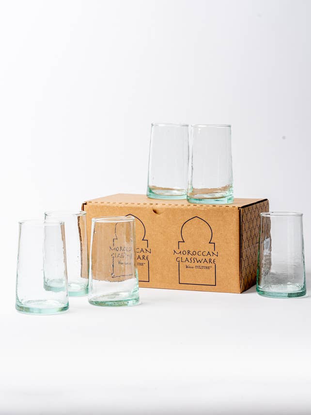 Clear Cone Moroccan Glassware Large | Verve Culture