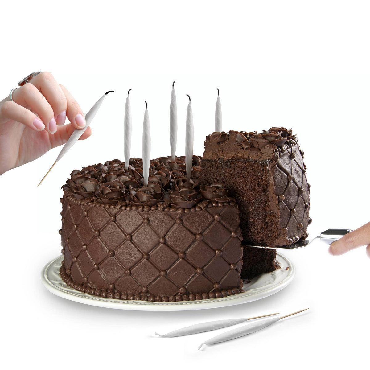 LIT! - Joint Birthday Candles - Set of 6 | Fred & Friends