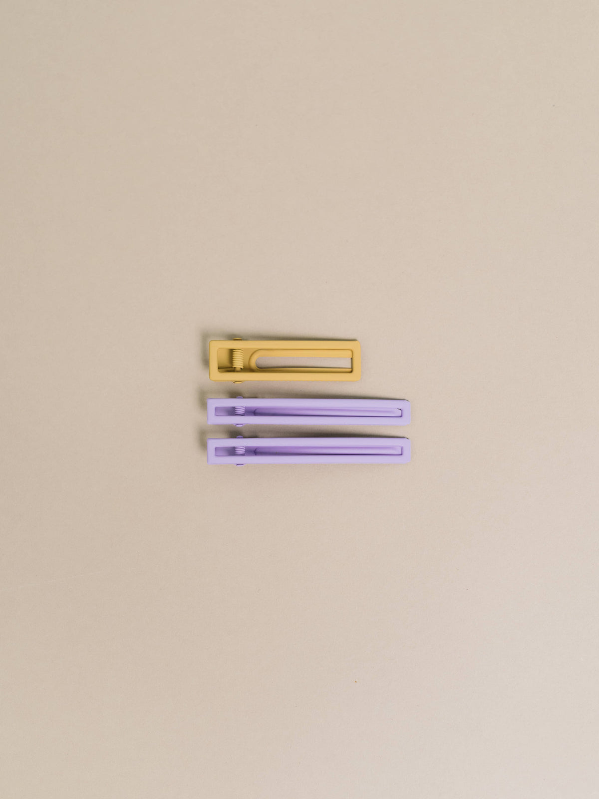 Yarrow | Lilac + Mustard | Alligator Hair Clip | NAT + NOOR