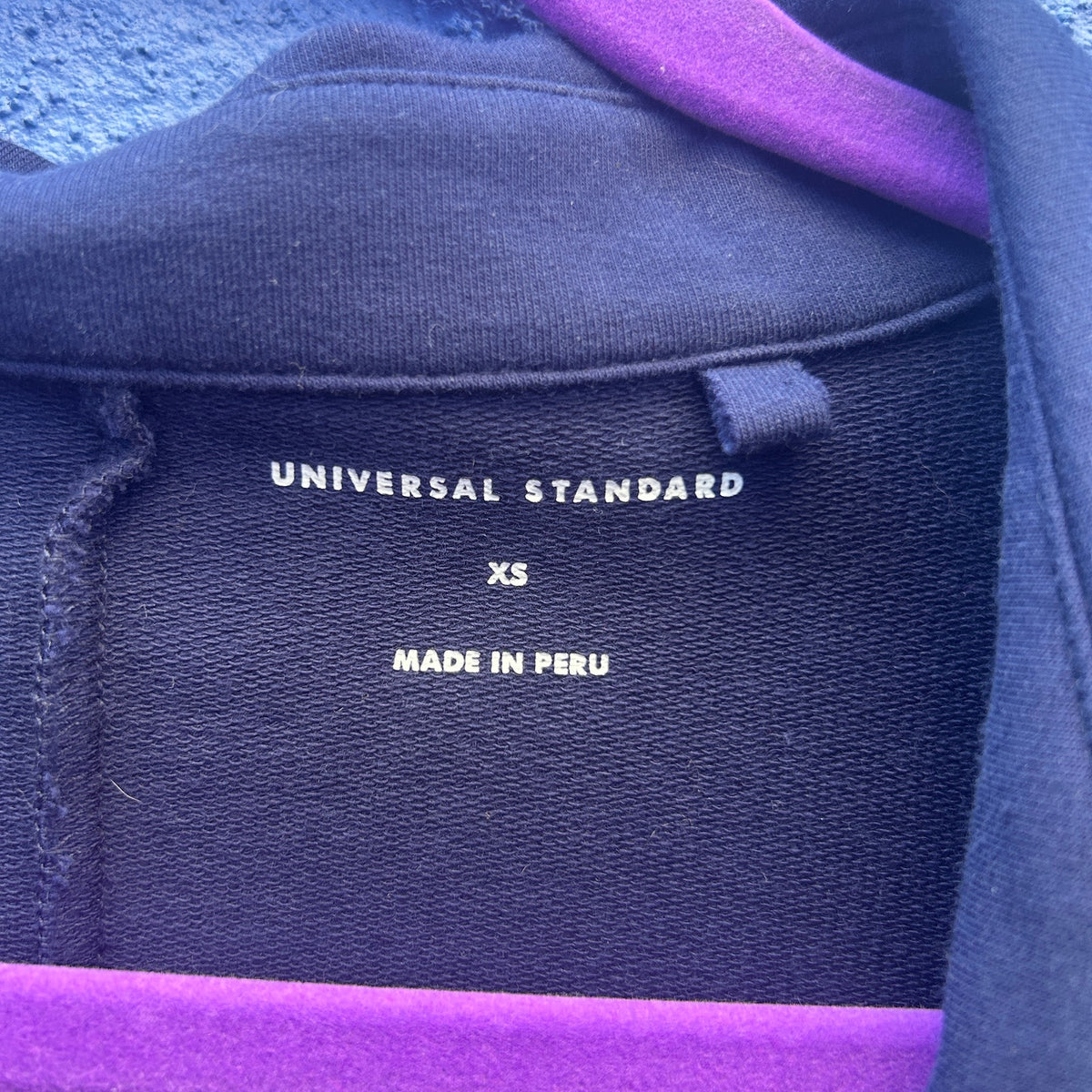 universal standard navy jersey polo