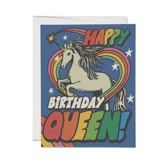 Unicorn Queen  | Red Cap Cards