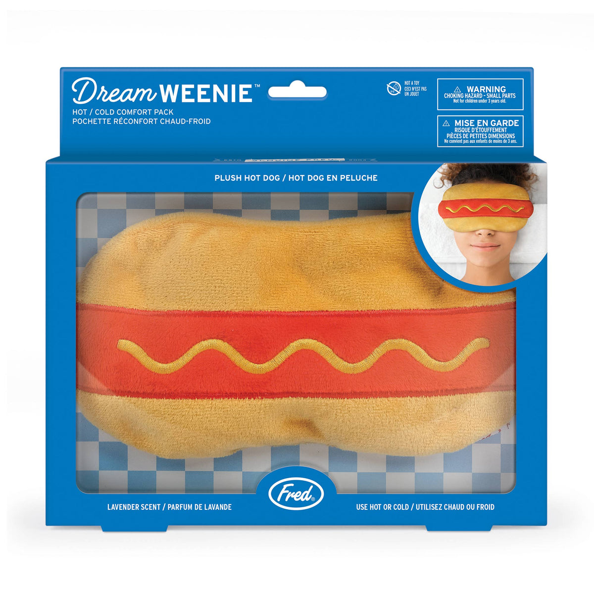 DREAM WEENIE Hot Dog  Hot/Cold Eye Pillow