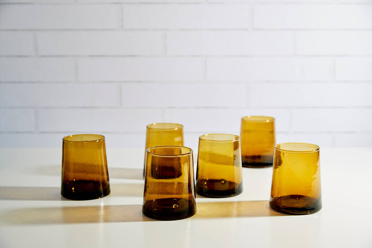 Amber Cone Moroccan Glassware Small | Verve Culture