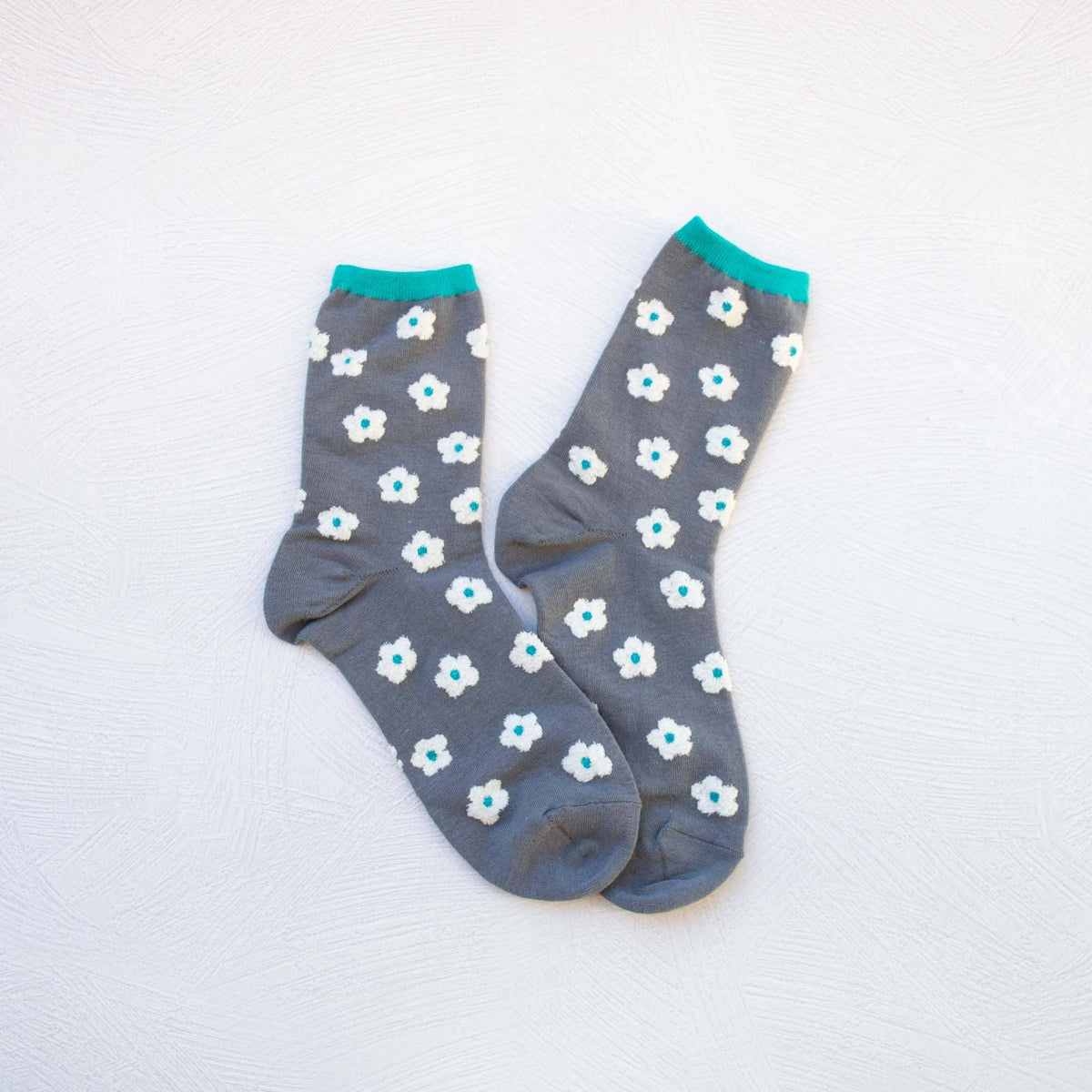 Pastel Color Mix Floral Socks - Tiepology
