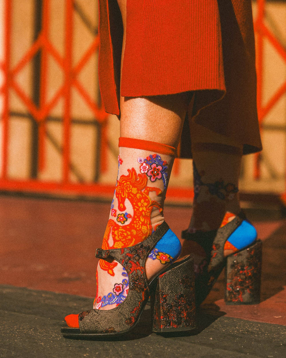 Year of the Horse Sheer Crew Sock | Sock Candy