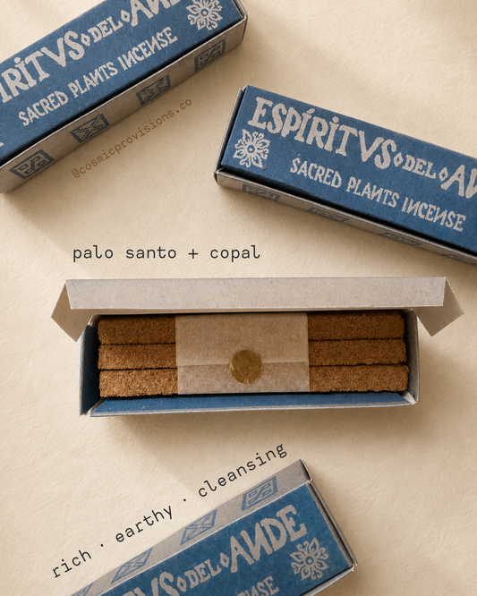 Copal + Palo Santo Incense Bars — Espíritus del Ande | Cosmic Provisions
