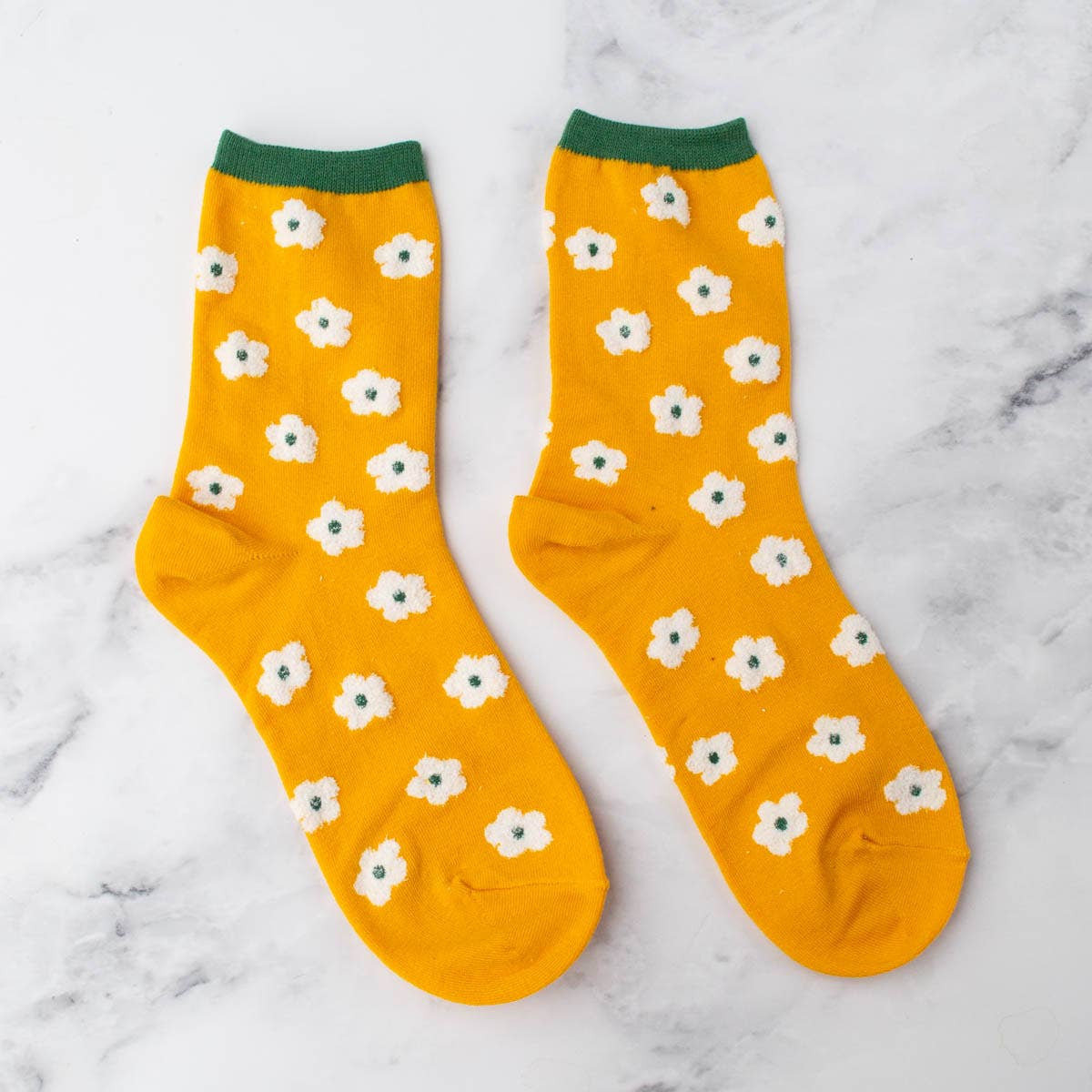 Pastel Color Mix Floral Socks - Tiepology