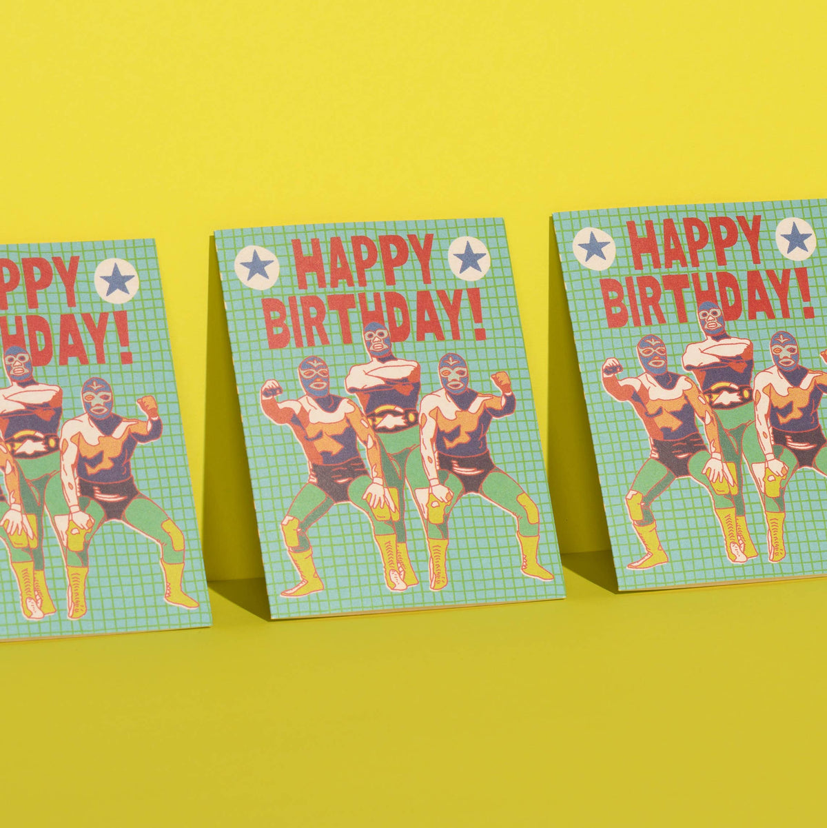 Luchador Birthday greeting card | Red Cap Cards