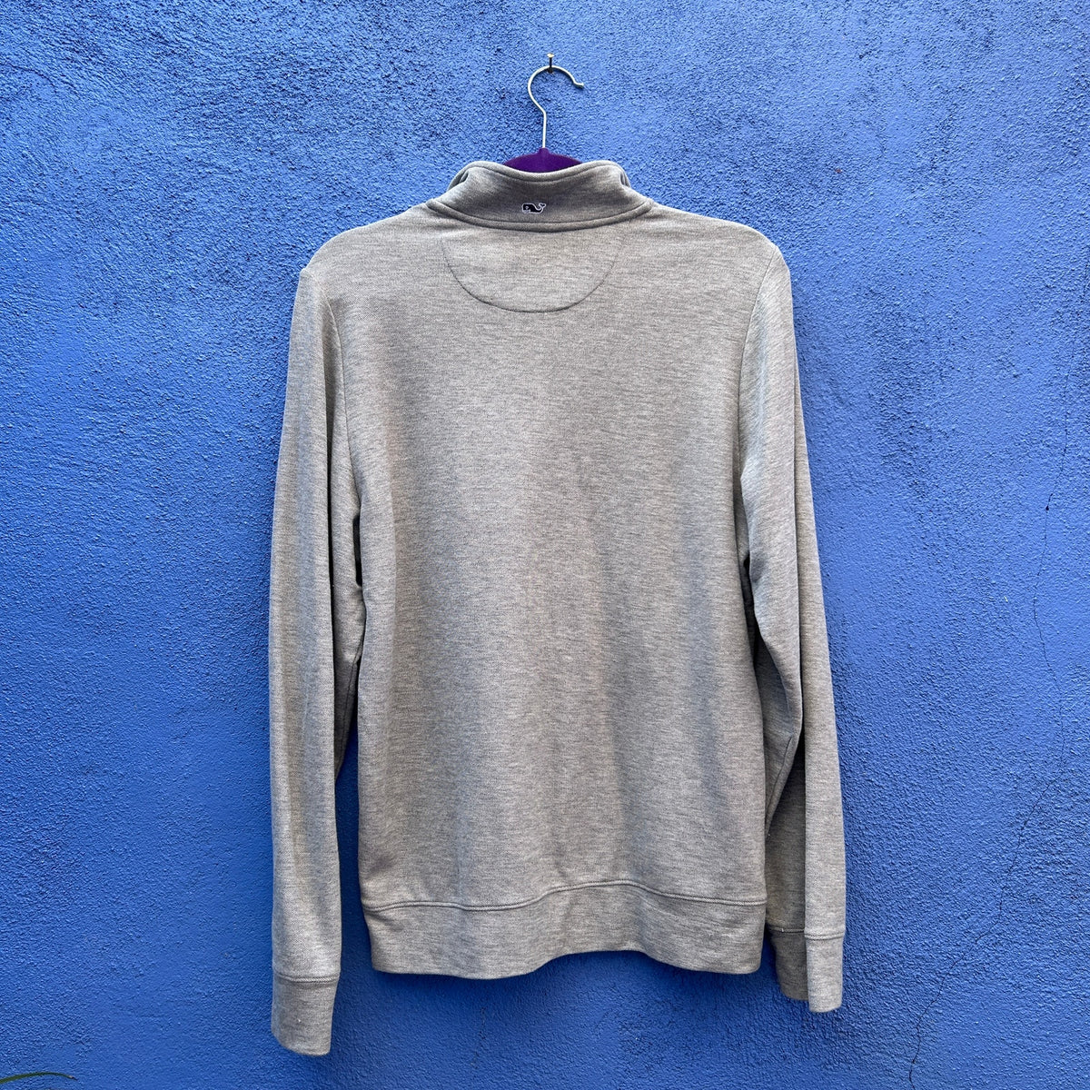 Men's Vineyard Vines Gray Pima Cotton California Bear Pop Over