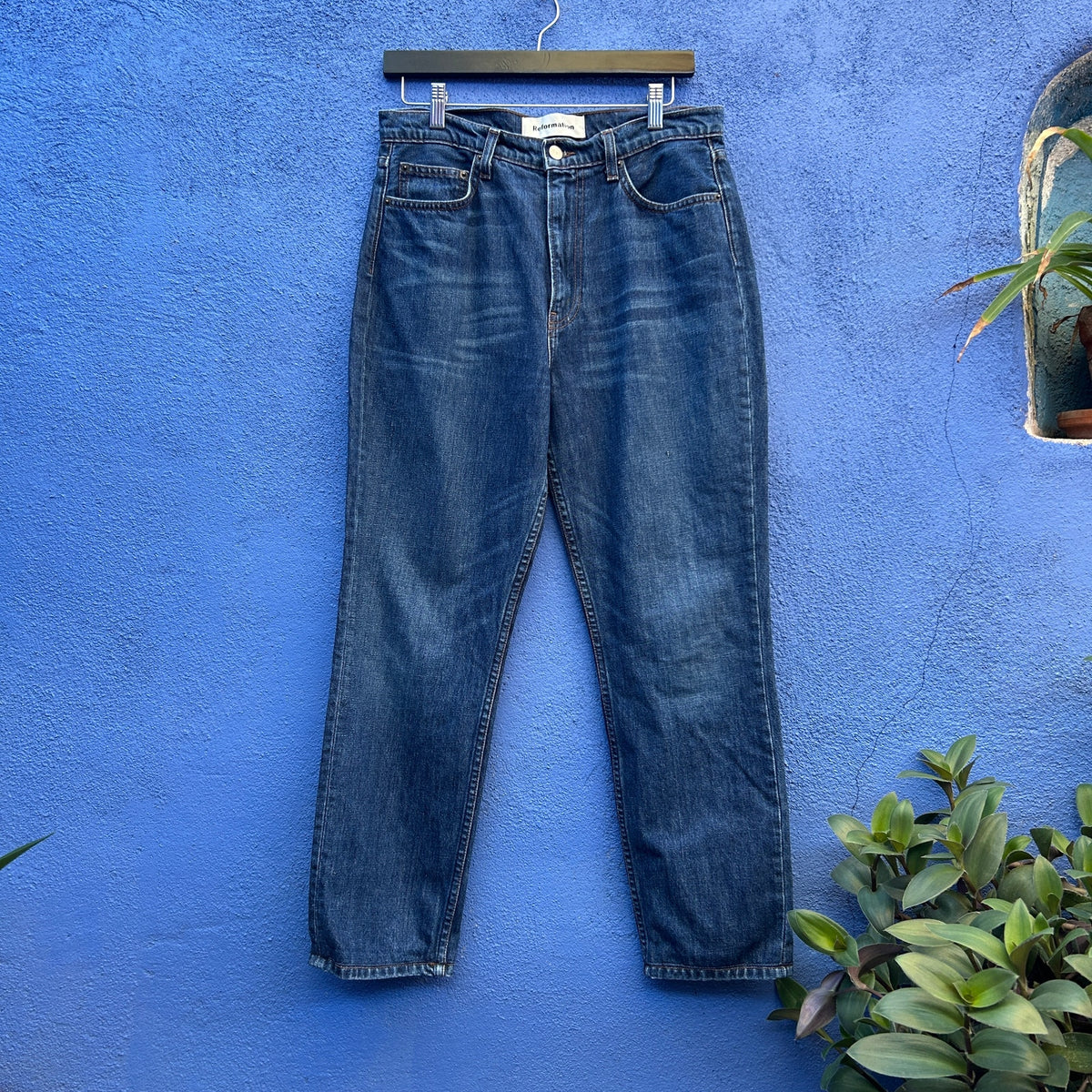 reformation julia high cigarette jean
