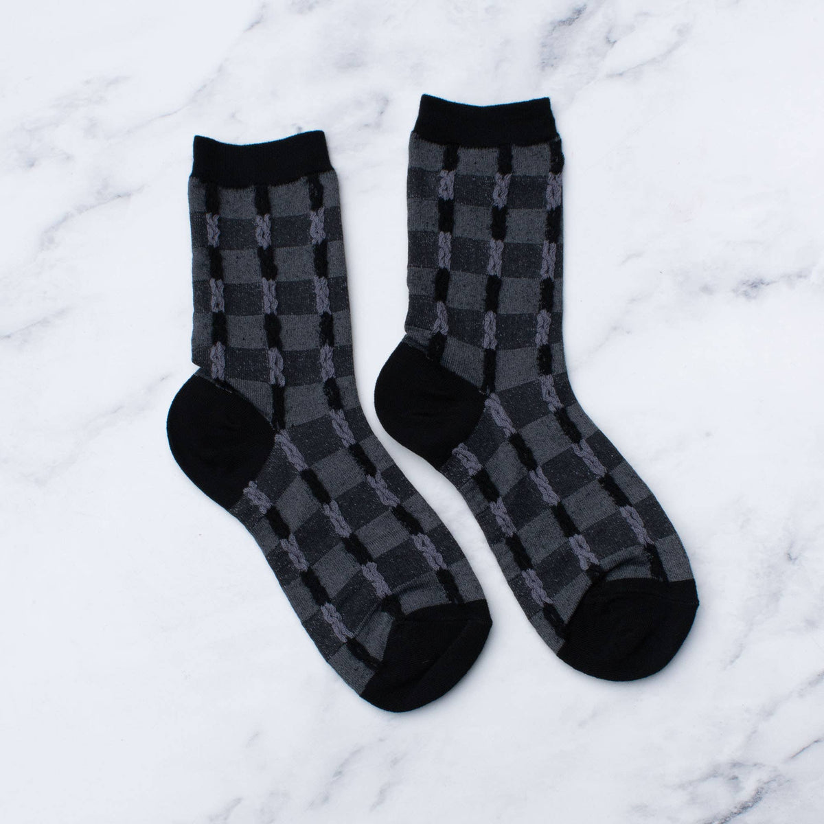 Tiepology | Vintage Checkerboard Twist Socks