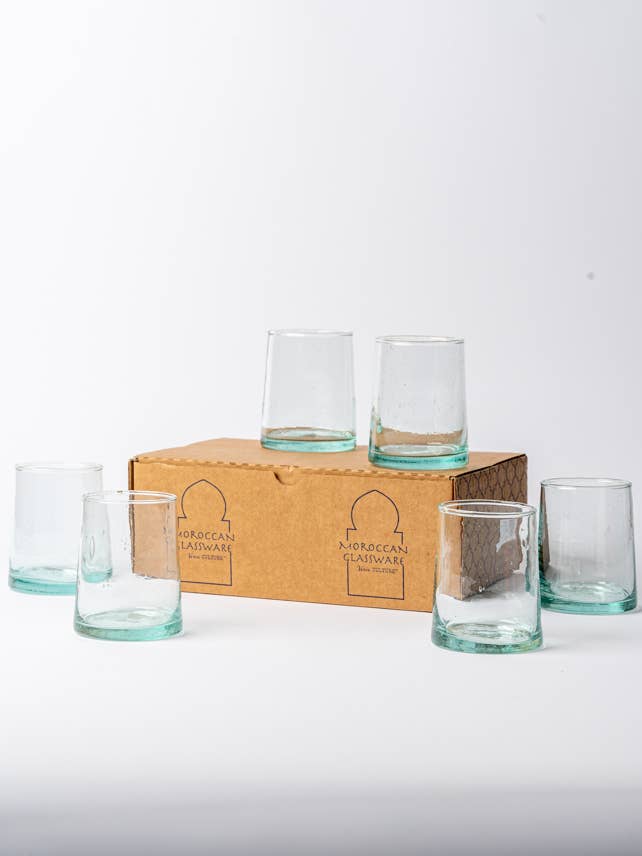 Clear Moroccan Cone Glassware Small | Verve Culture