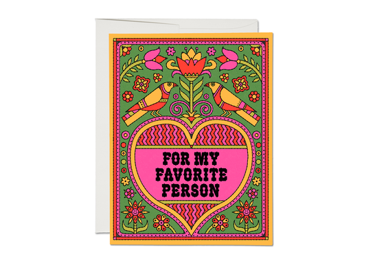 Favorite Person love | Red Cap Cards