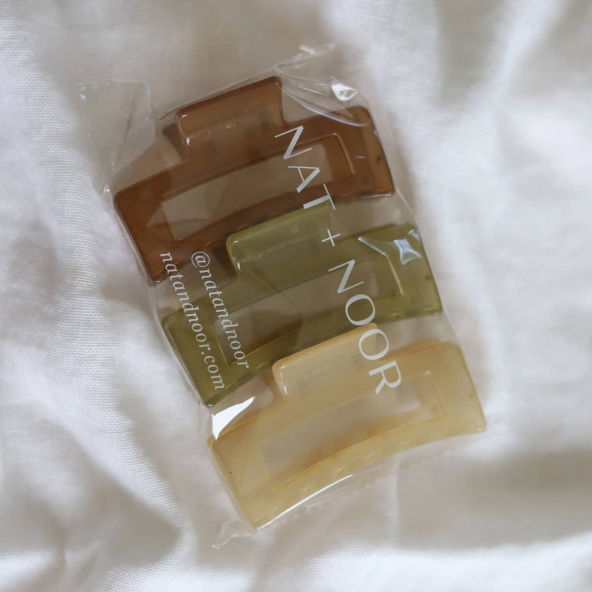 Juni Desert Hair Claw Clip Set of 3 | Medium Neutral Claws