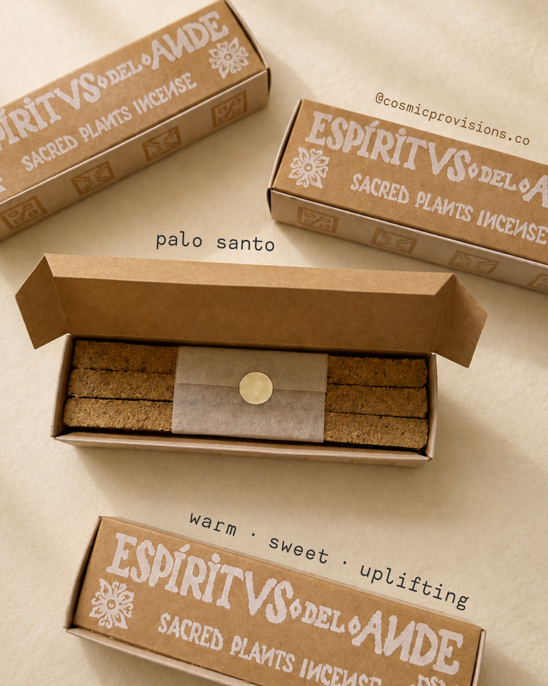 Palo Santo Incense Bars — Espíritus del Ande | Cosmic Provisions
