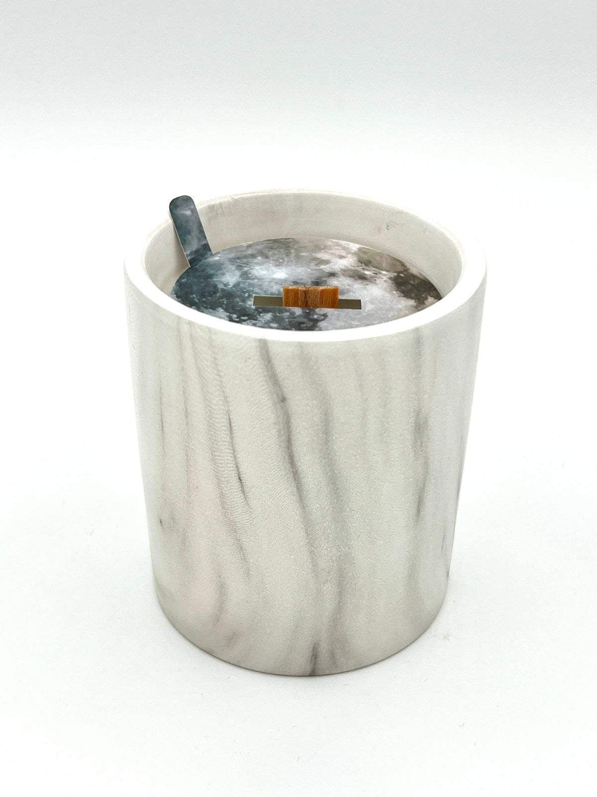 Biophilia: White Marble + Pure Fresh Air Scented Candle | The Sacred Wild Candle Co