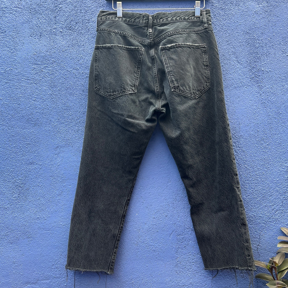 agolde faded black jamie jean