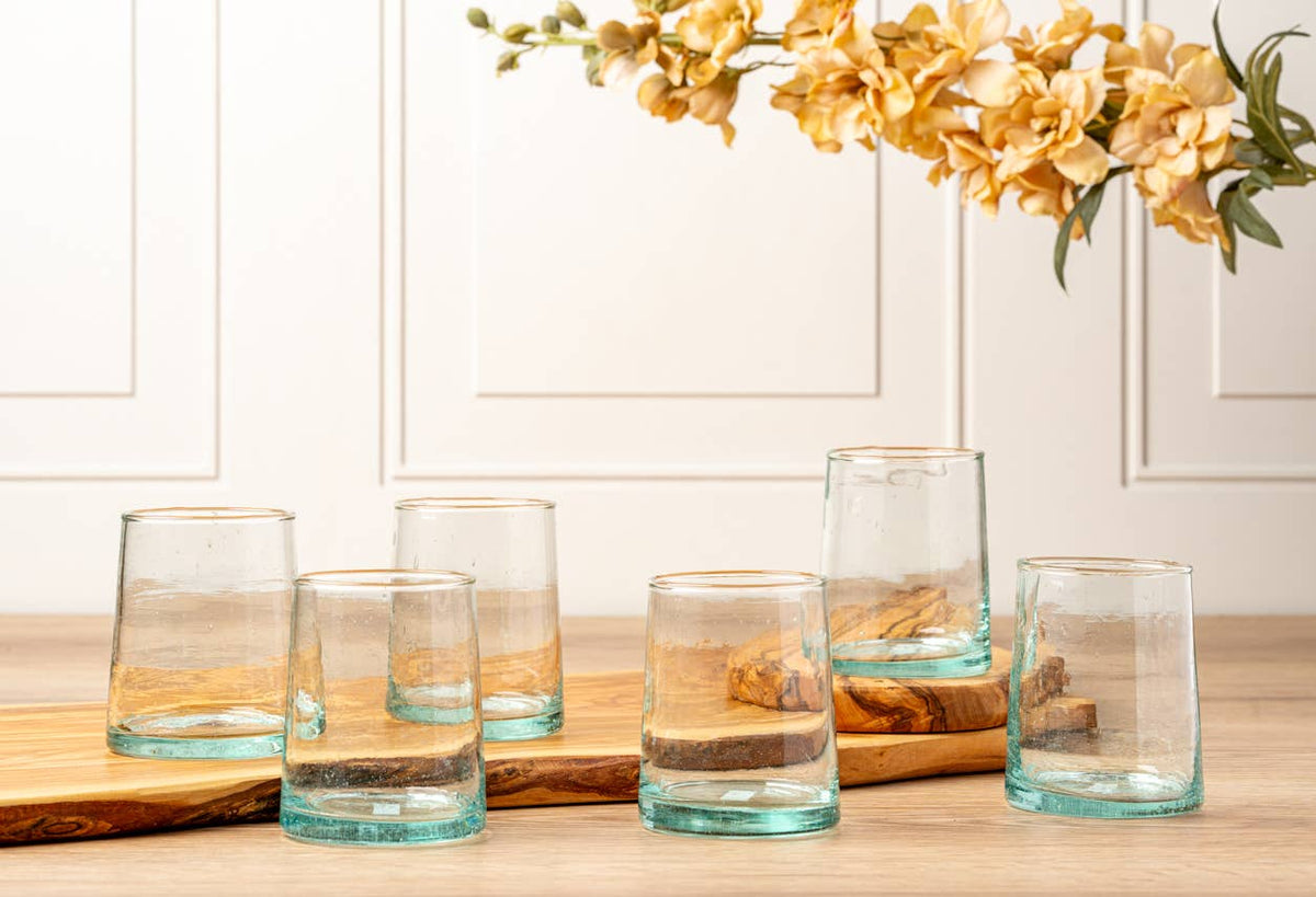 Clear Moroccan Cone Glassware Small | Verve Culture