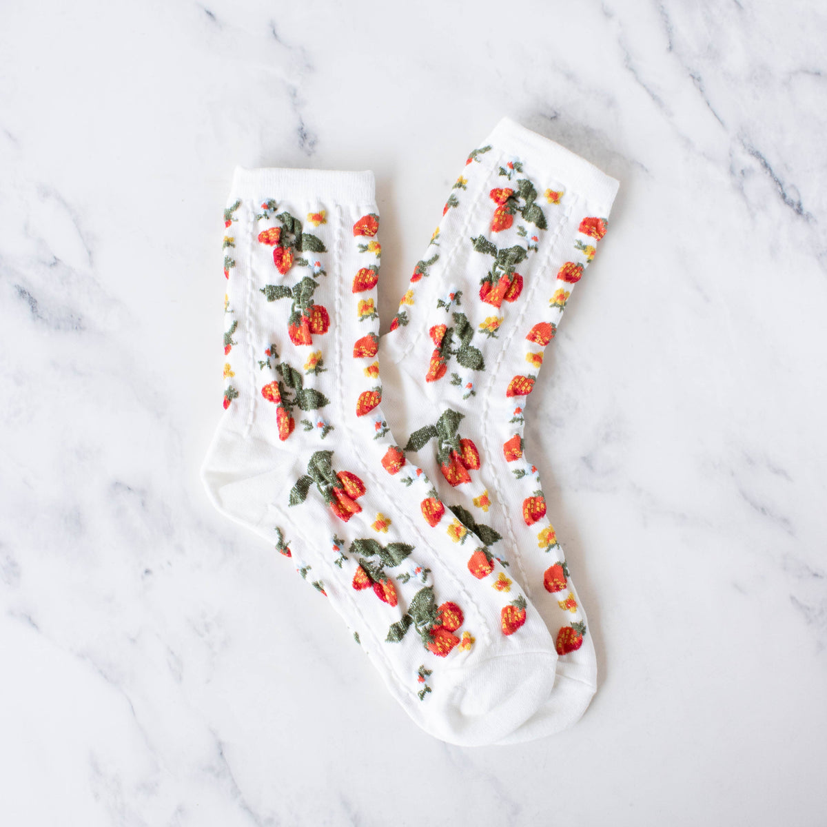 Strawberry Farm Casual Socks | Tiepology