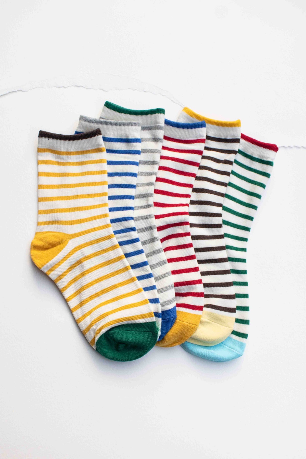 Classic Stripe Cotton Socks - Tiepology