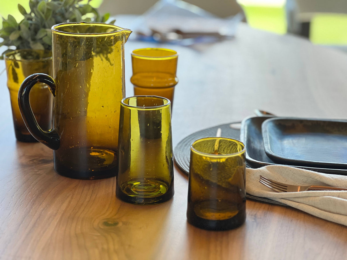 Amber Cone Moroccan Glassware Small | Verve Culture