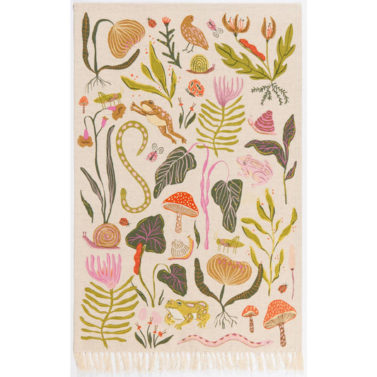 Gardenland Embroidered Dishtowel | Danica Studio