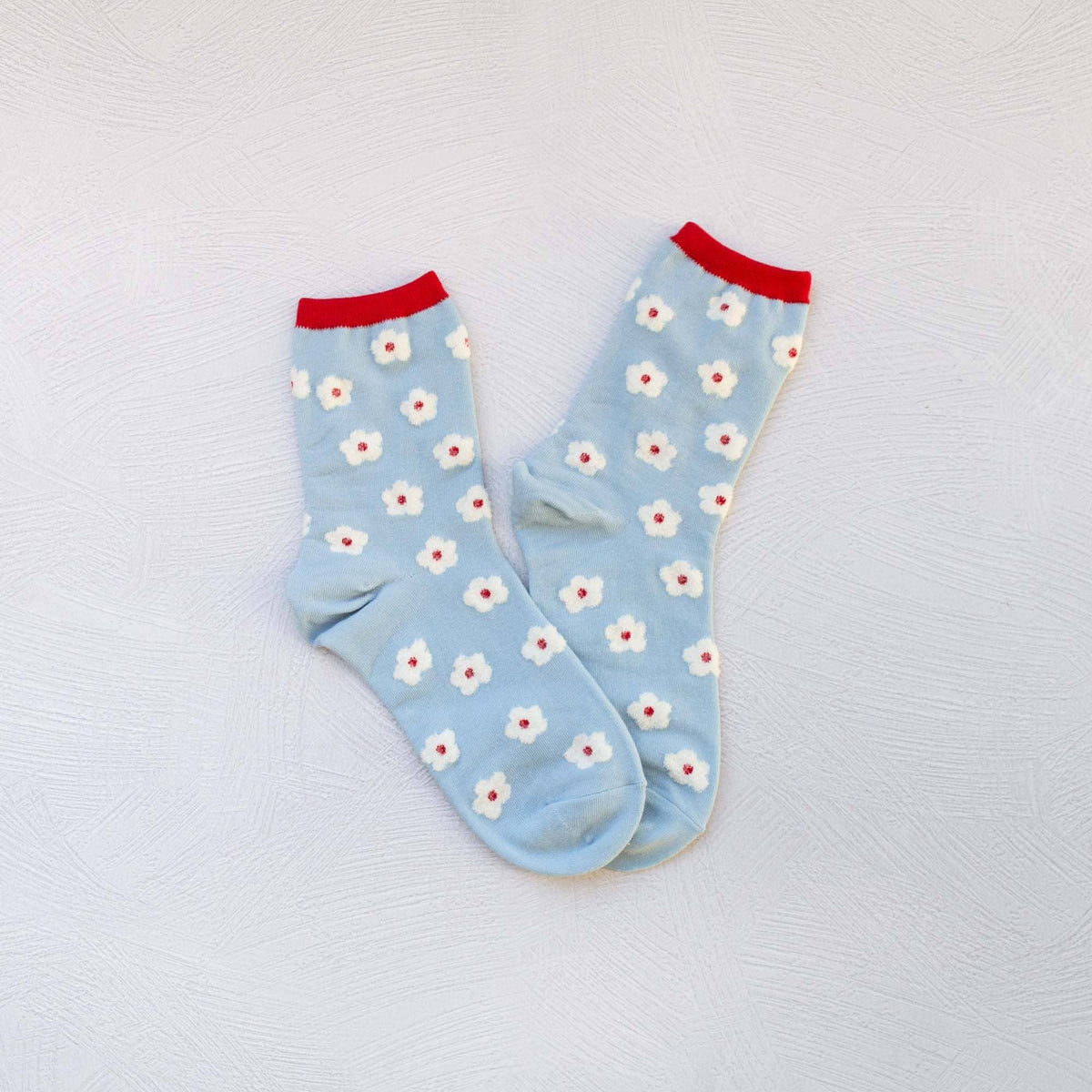 Pastel Color Mix Floral Socks - Tiepology