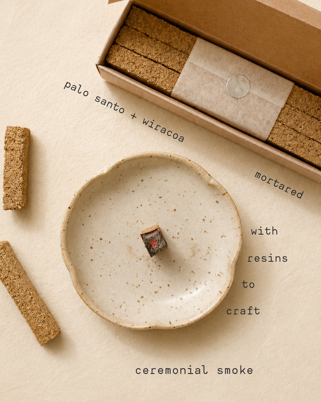 Myrrh + Palo Santo Incense Bars  RED— Espíritus del Ande | Cosmic Provisions