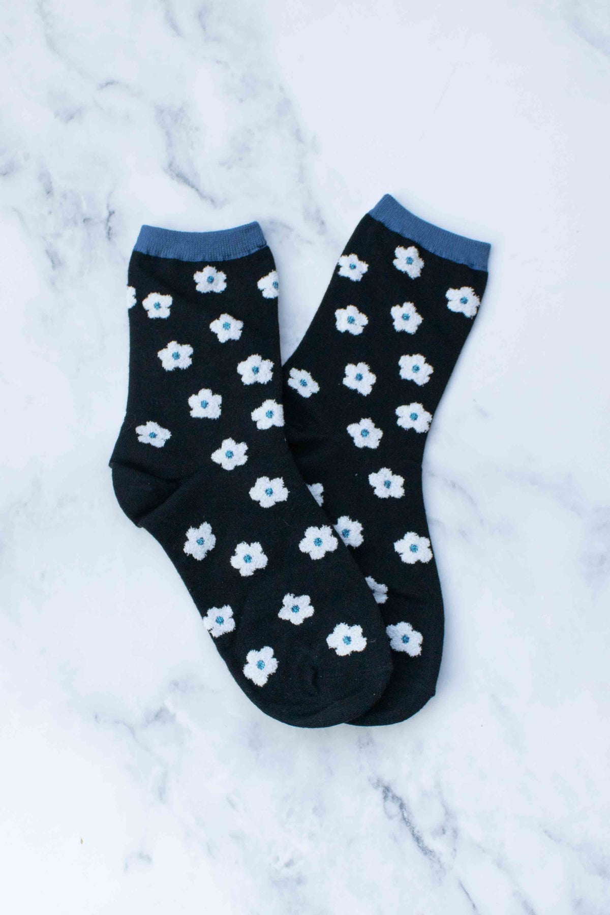 Pastel Color Mix Floral Socks - Tiepology