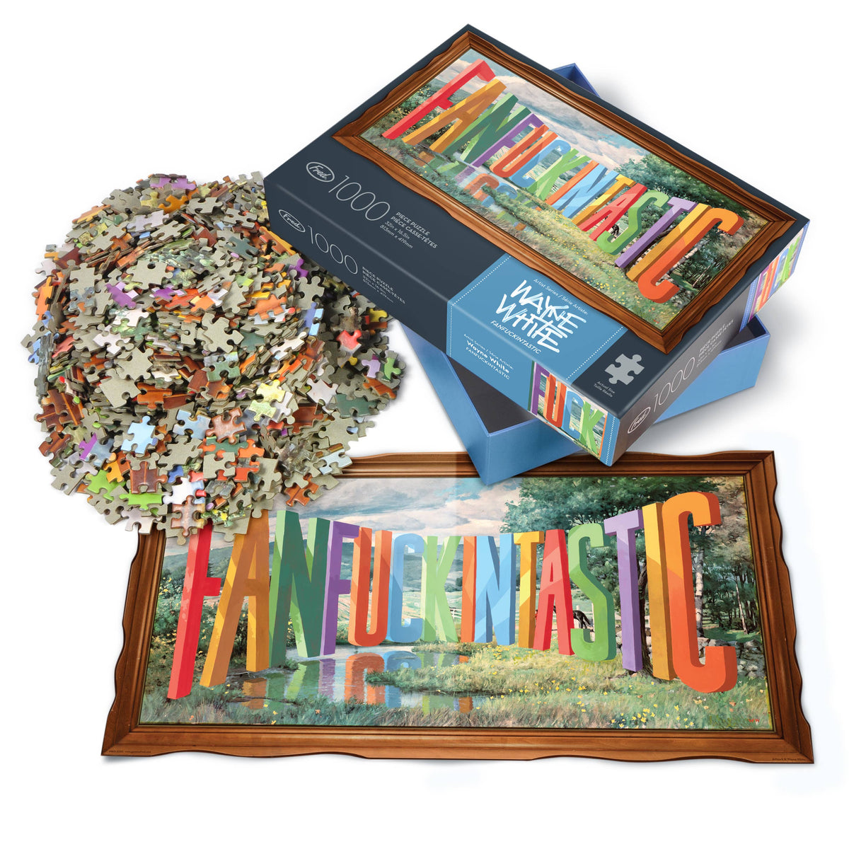Fanfuckintastic Puzzle 1000 pc - Wayne White | Fred & Friends