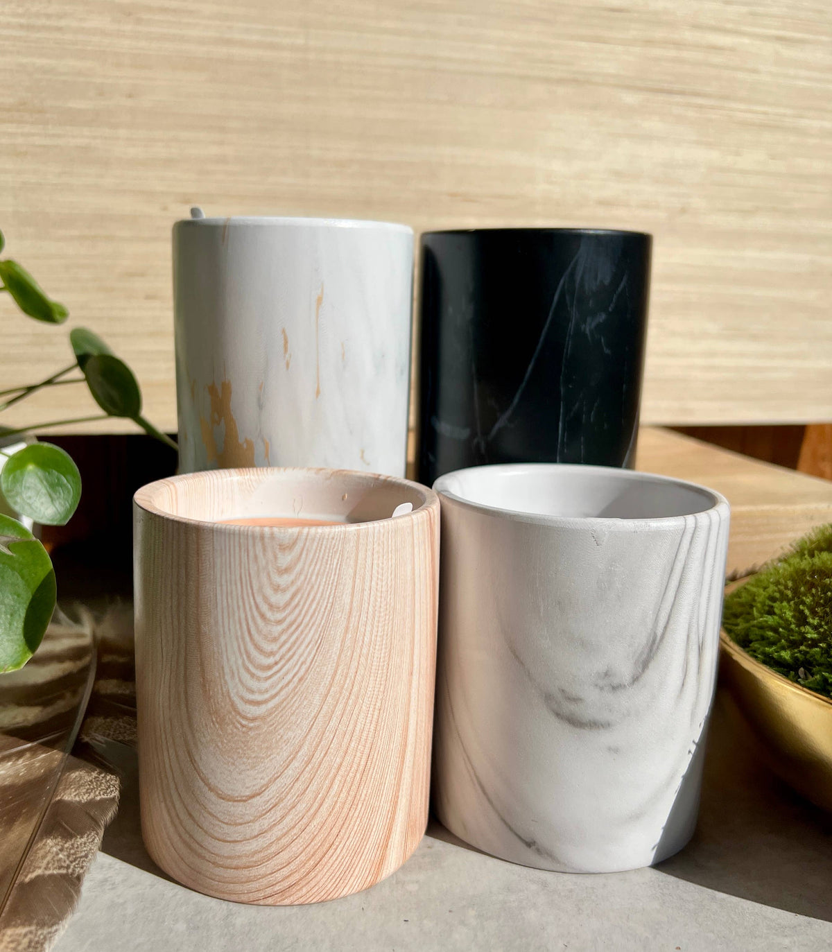 Biophilia: White Marble + Pure Fresh Air Scented Candle | The Sacred Wild Candle Co