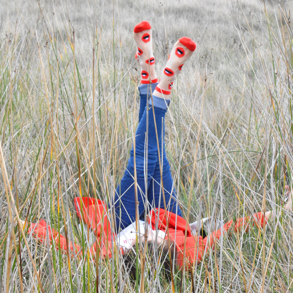 sockette | Women's novelty socks with red lips