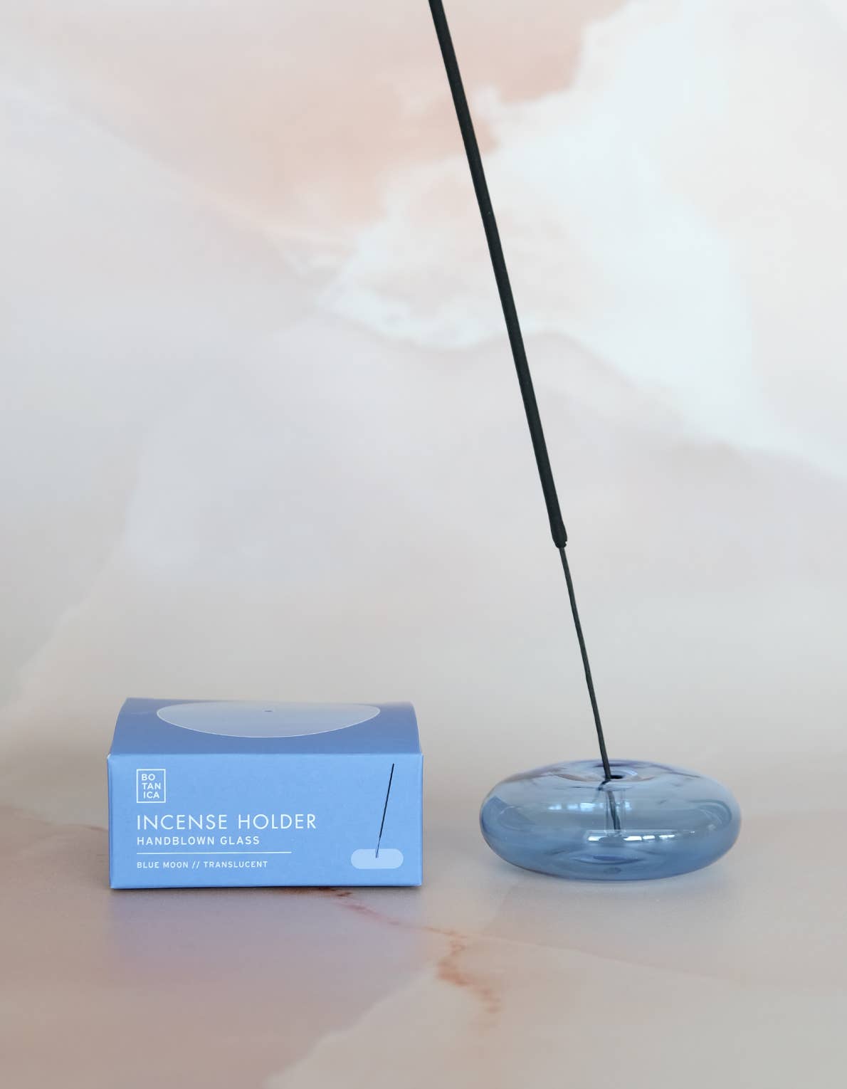 BOTANICA | Glass Bubble Incense Holder - Blue Moon