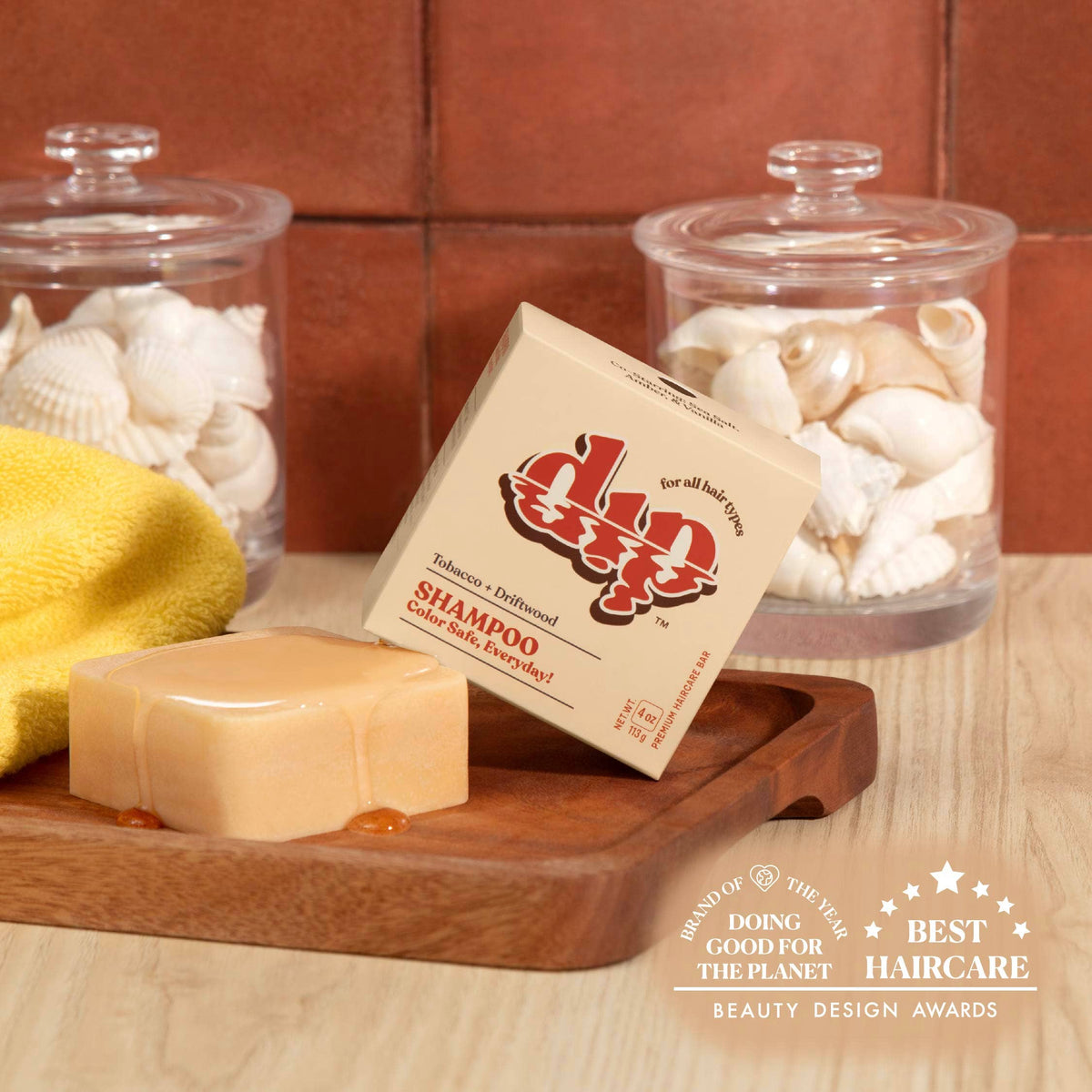Dip Shampoo Bar: Color Safe, Everyday - Tobacco & Driftwood