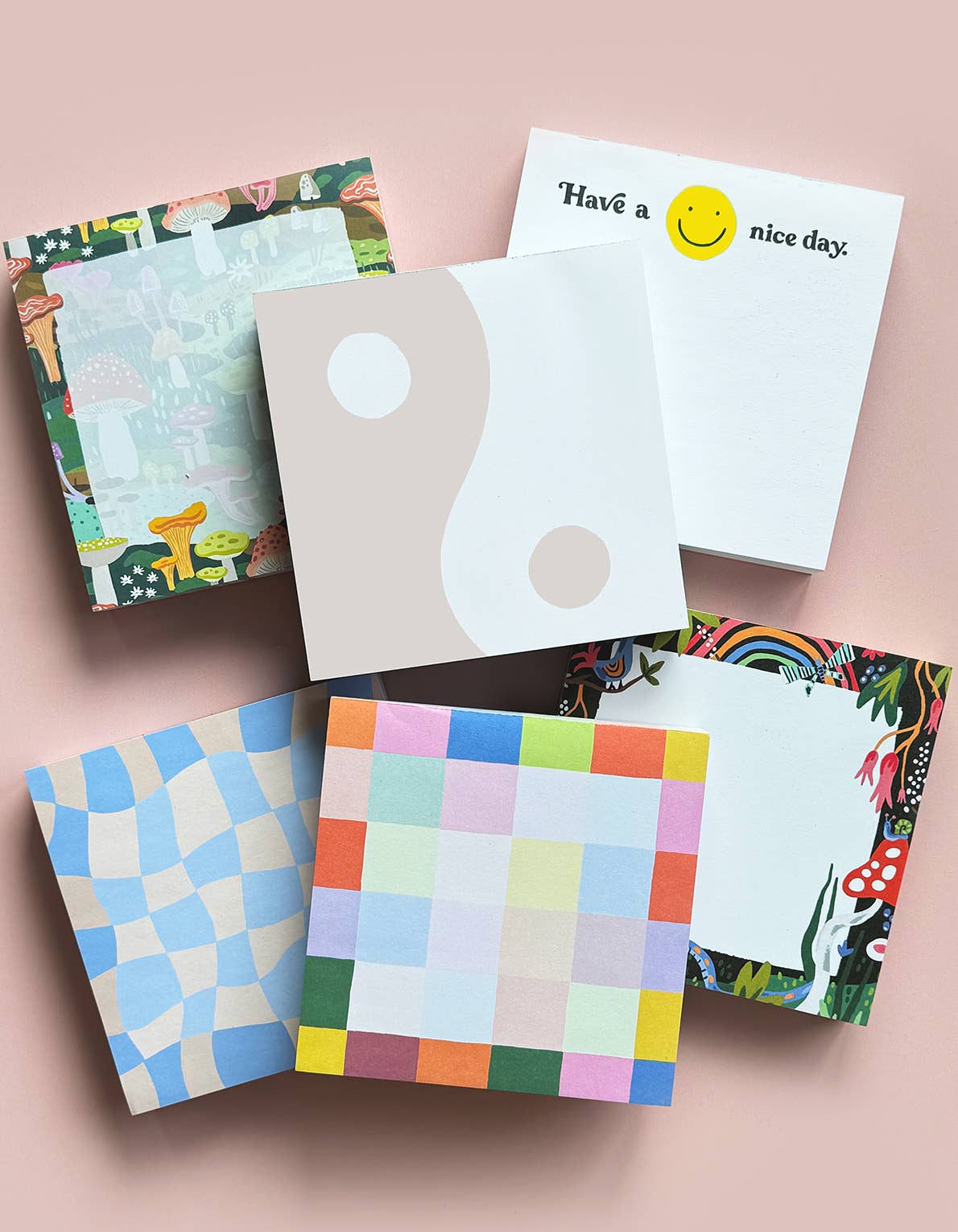 200-Sheet Jumbo Desk Pad | Mushroom Garden | Idlewild Co.