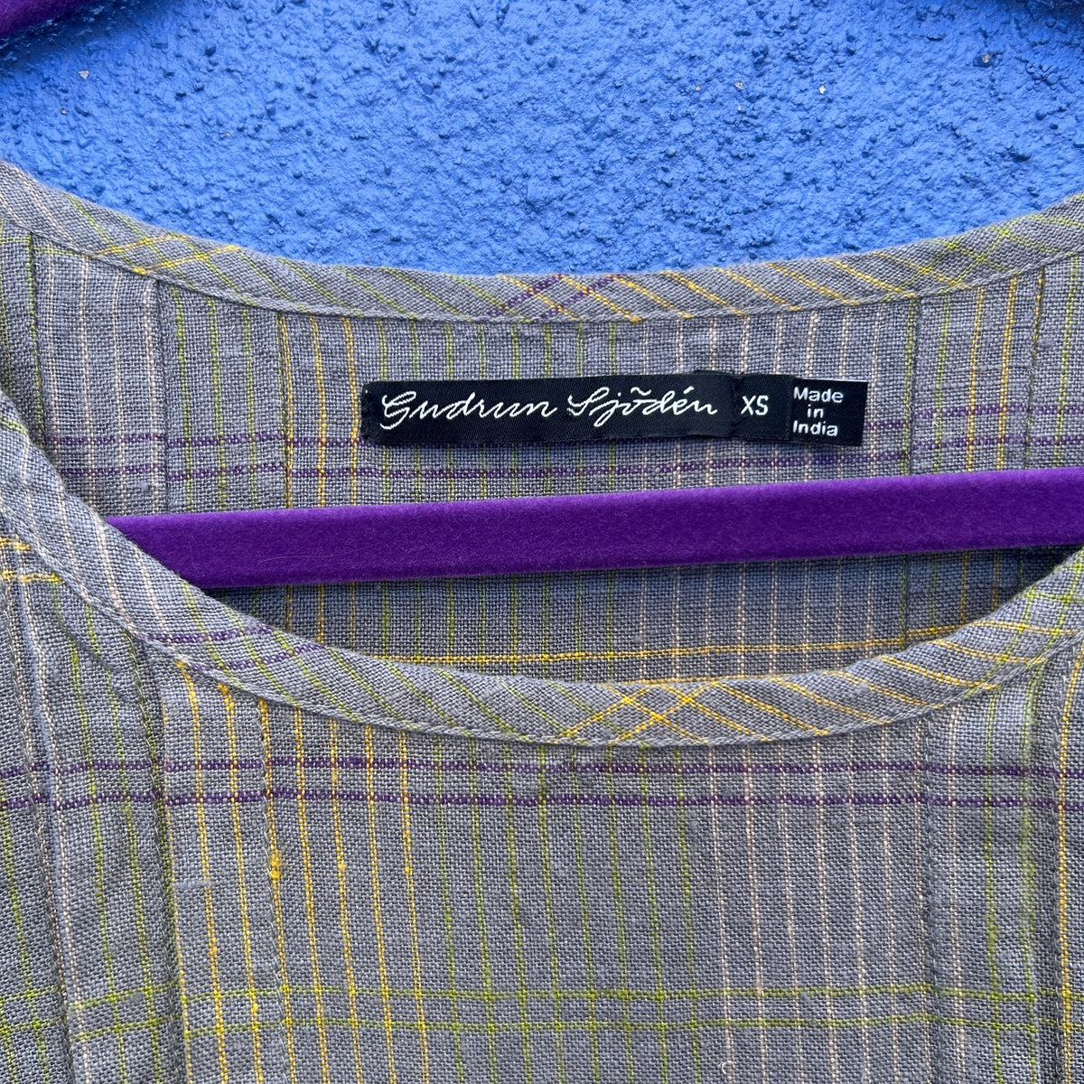 gudrun sjoden gray linen dress