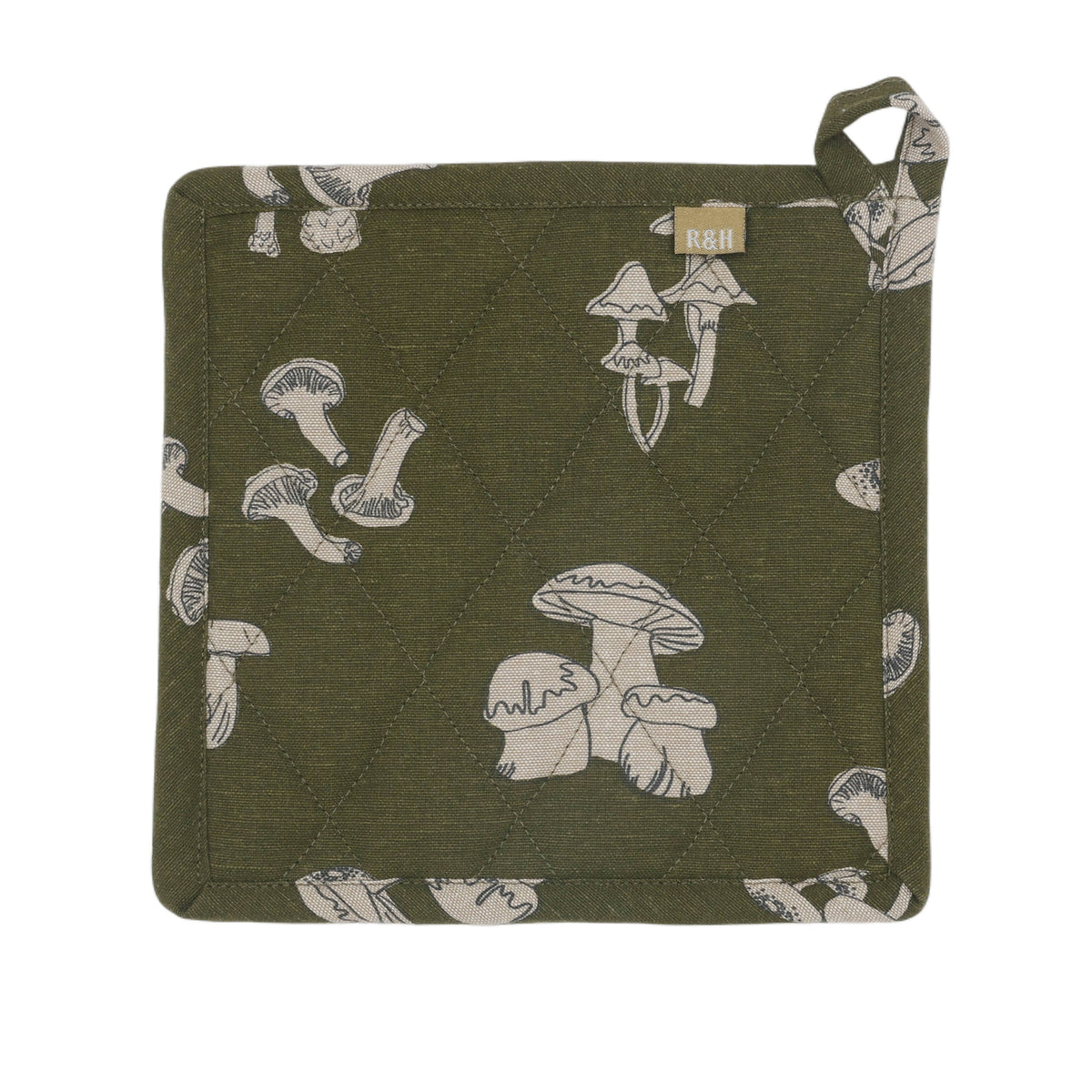Olive Green Mushroom Pot Holder Trivets | Raine & Humble