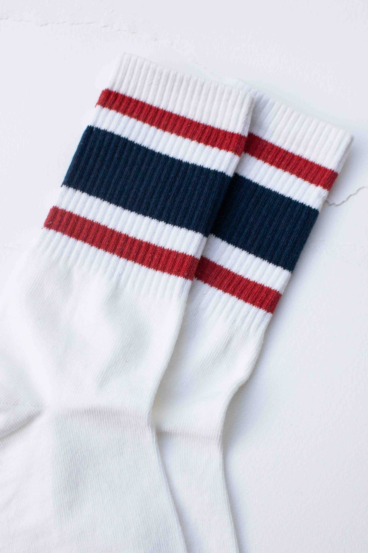 Men’s Retro Athletic Stripe Crew Socks