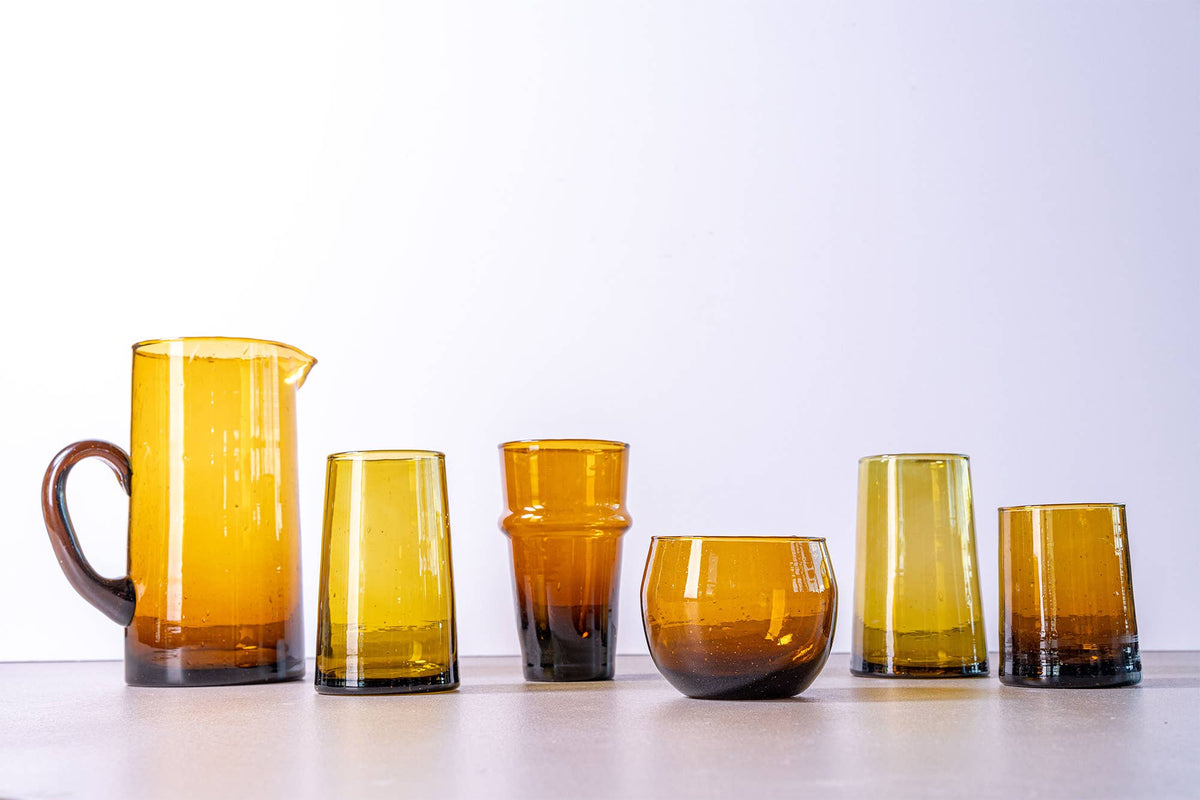 Amber Cone Moroccan Glassware Small | Verve Culture