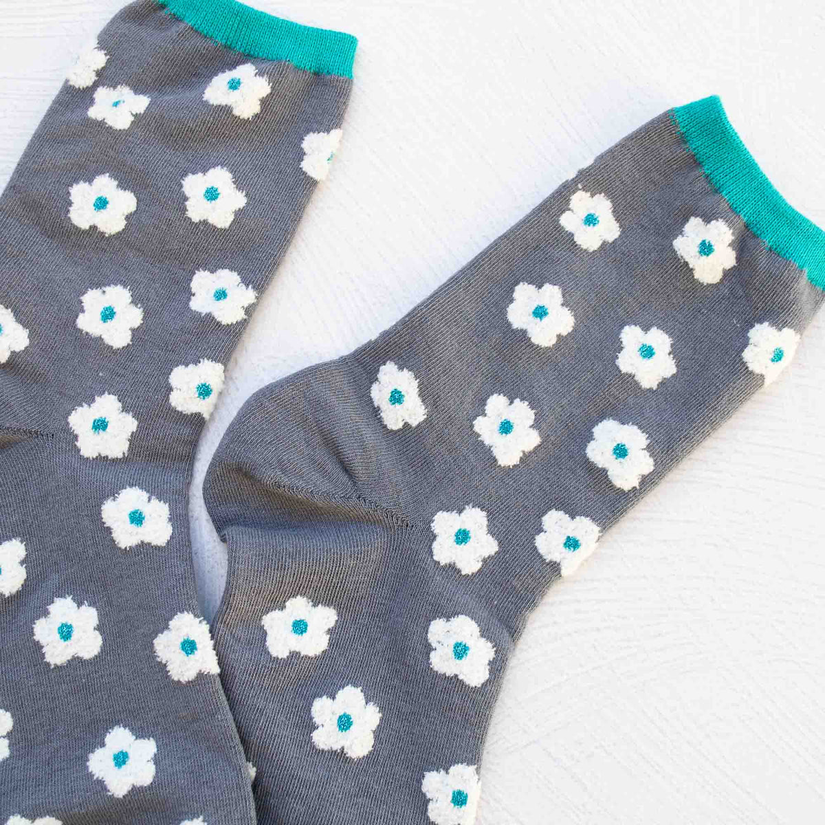 Pastel Color Mix Floral Socks - Tiepology