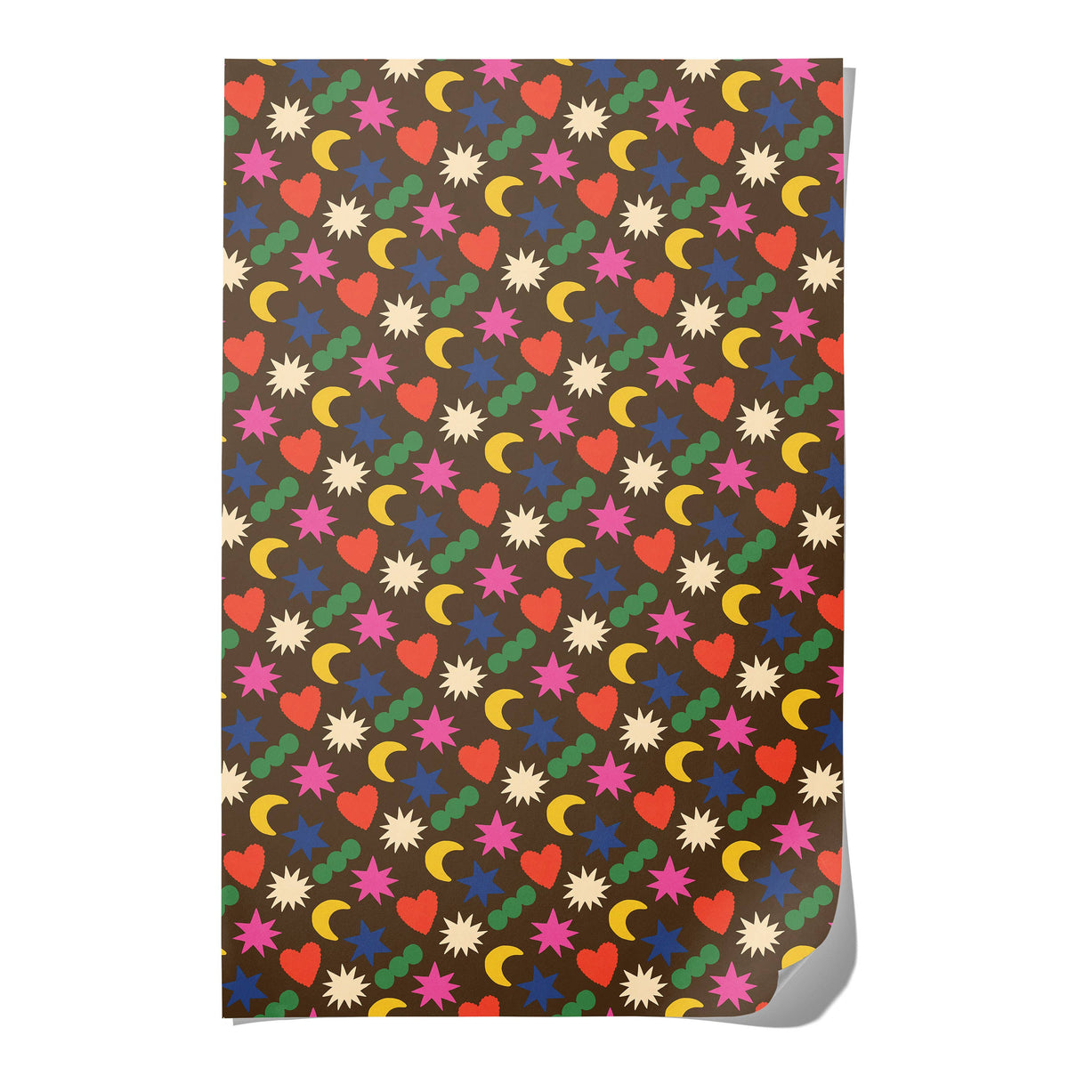 Red Cap Cards | Rainbow Charms wrapping paper